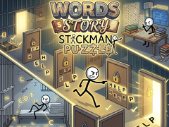 Cluiche Words Story Stickman Puzzle