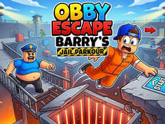 Cluiche Obby - Escape Barry's Jail Parkour