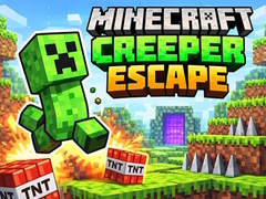 Cluiche Minecraft Creeper Escape