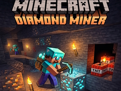 Cluiche Minecraft Diamond Miner