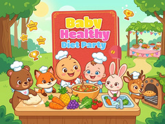Cluiche Baby Healthy Diet Party
