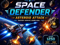Cluiche Space Defender: Asteroid Attack