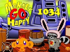 Cluiche Monkey Go Happy Stage 1034