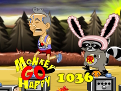 Cluiche Monkey Go Happy Stage 1036