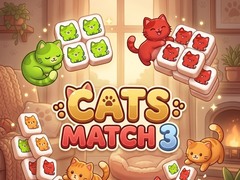 Cluiche Cats: Match 3