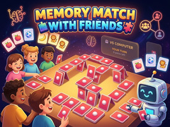 Cluiche Memory Match with Friends