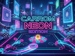 Cluiche Carrom Neon Edition