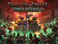 Cluiche Terrifying Zombies Tower Defense II