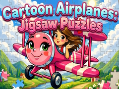 Cluiche Cartoon Airplanes: Jigsaw Puzzles