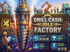 Cluiche Drill Cash: Idle Factory