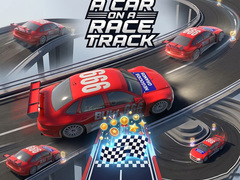 Cluiche A Car on a Race Track