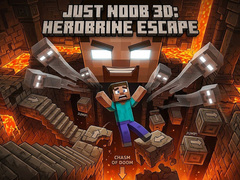 Cluiche Just Noob 3D: Herobrine Escape