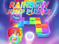 Cluiche Rainbow Jump Puzzle