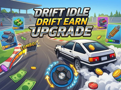 Cluiche Drift Idle Drift Earn Upgrade