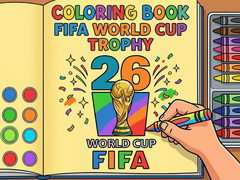 Cluiche Coloring Book: FIFA World Cup Trophy