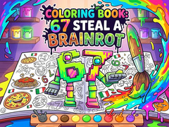 Cluiche Coloring Book: 67 Steal A Brainrot