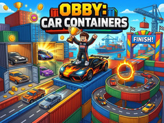 Cluiche Obby: Car Containers