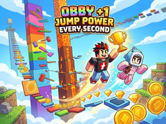 Cluiche Obby +1 Jump Power Every Second
