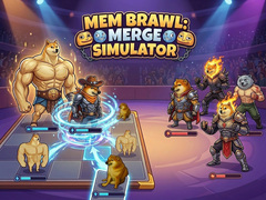 Cluiche Mem Brawl: Merge Simulator