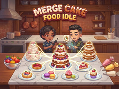 Cluiche Merge Cake: Food Idle