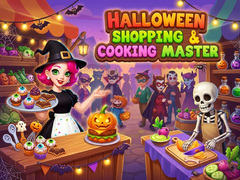 Cluiche Halloween Shopping & Cooking Master 