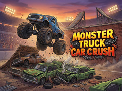 Cluiche Monster Truck Car Crush