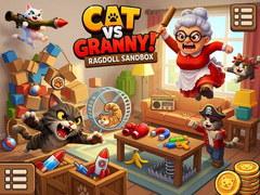 Cluiche Cat Vs Granny! Ragdoll Sandbox