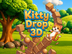 Cluiche Kitty Drop 3D