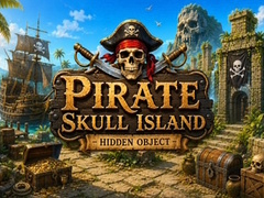 Cluiche Pirate Skull Island Hidden Object