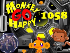 Cluiche Monkey Go Happy Stage 1058