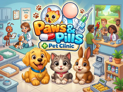 Cluiche Paws & Pills: Pet Clinic