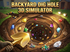 Cluiche Backyard Dig Hole 3D Simulator