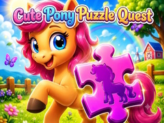 Cluiche Cute Pony Puzzle Quest