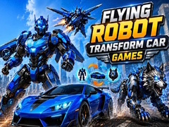 Cluiche Flying Robot Transform Car Games