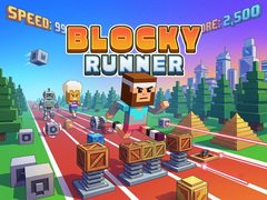 Cluiche Blocky Runner