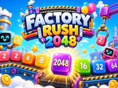 Cluiche Factory Rush: 2048 Merge