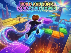 Cluiche Build and Jump: Aura Obby Tower