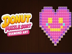 Cluiche Donut Puzzle Sort Diamond Art