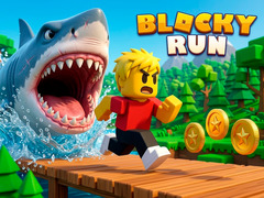 Cluiche Blocky Run