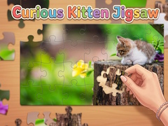 Cluiche Curious Kitten Jigsaw