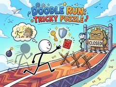 Cluiche Doodle Run: Tricky Puzzle