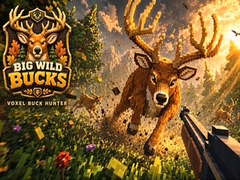 Cluiche Big Wild Bucks: Voxel Buck Hunter