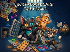 Cluiche Screwloose Cats: Tail Rescue