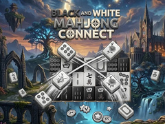 Cluiche Black and White Mahjong Connect