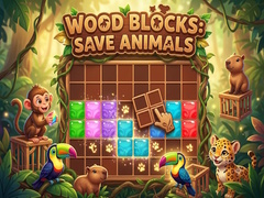 Cluiche Wood Blocks: Save Animals