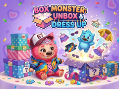 Cluiche Box Monster: Unbox & Dress Up