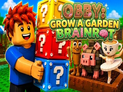 Cluiche Obby: Grow a Garden Brainrot