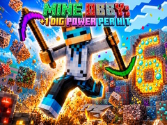 Cluiche Mine Obby: +1 Dig Power per Hit