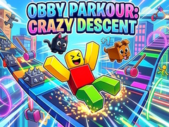 Cluiche Obby Parkour: Crazy Descent