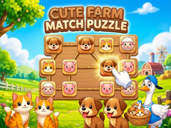 Cluiche Cute Farm Match Puzzle